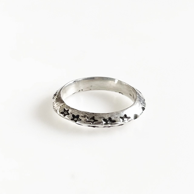 【初入荷】ERICKA NICOLAS BEGAY/Navajo Stamp Ring SVRG TA ST #07