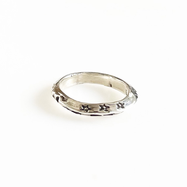 【初入荷】ERICKA NICOLAS BEGAY/Navajo Stamp Ring SVRG TA ST #07
