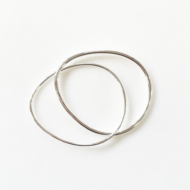PHILIPPE AUDIBERT/Antea double bracelet brass silver plated,