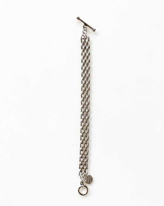 PHILIPPE AUDIBERT/Miller "S" bracelet brass silver plated,