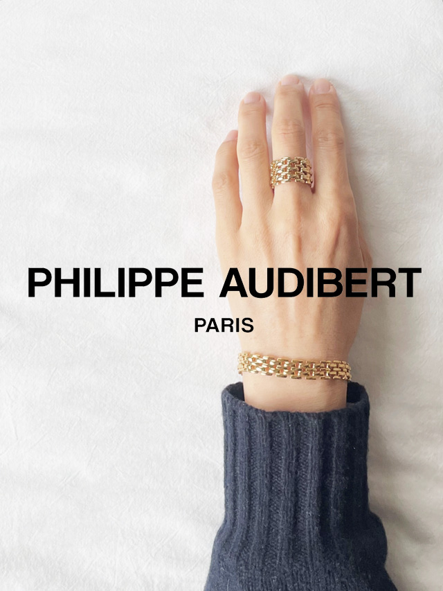 【追加予約販売】◆5月初旬入荷予定分◆PHILIPPE AUDIBERT/Miller "S" bracelet brass Light gold