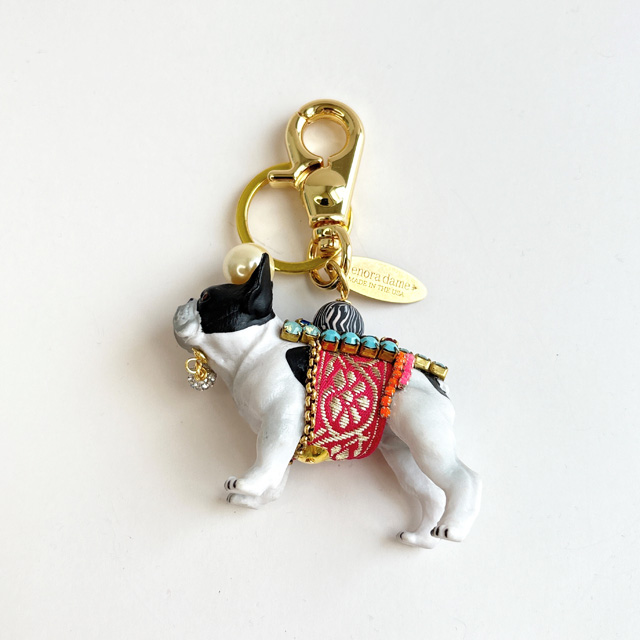 【予約販売：2025年7月末～8月初旬 発送予定】★締め切り06/16（月）lenora dame/French Bulldog Keychain /フレンチブルドッグ モチーフ バッグチャームキーホルダー