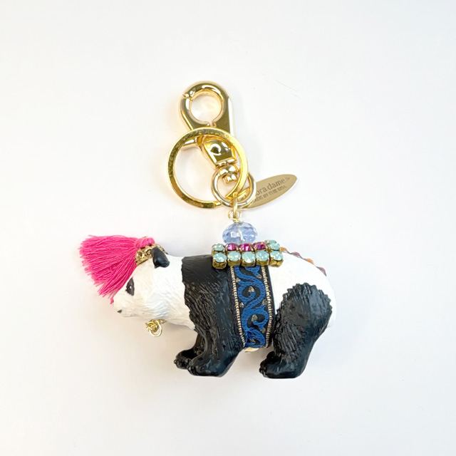 【予約販売：2025年7月末～8月初旬 発送予定】★締め切り06/16（月）lenora dame/Panda Keychain /パンダ モチーフ バッグチャームキーホルダー
