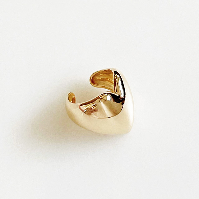 ANNIKA INEZ/Heart Earcuff Gold Plated Sterling Silver