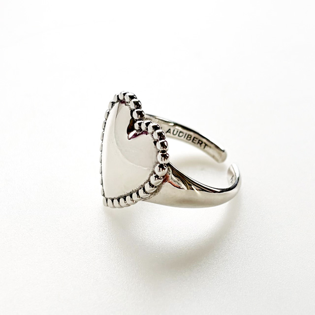 PHILIPPE AUDIBERT/Wanda Perlee ring brass silver plated,