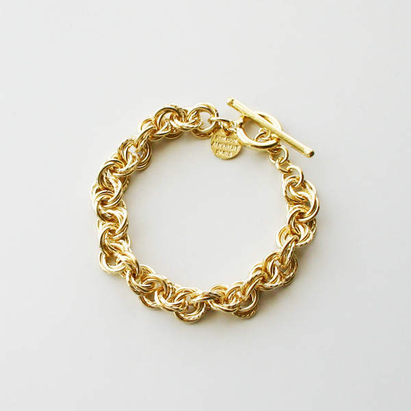 【再入荷】PHILIPPE AUDIBERT/Poe bracelet brass light gold color,