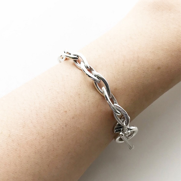 【再入荷】 PHILIPPE AUDIBERT/Elton bracelet, brass silver color, 【再入荷】 PHILIPPE AUDIBERT/Elton bracelet, brass silver color,