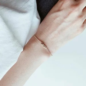 ANNIKA INEZ/Ample Clasp Bracelet, Small Gold