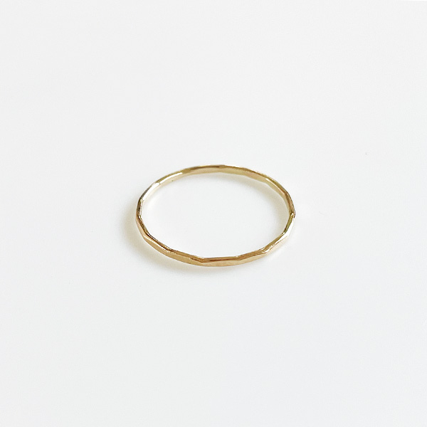 MELISSA JOY MANNING/14K yellow gold solid ring size03 (日本サイズ約05号）