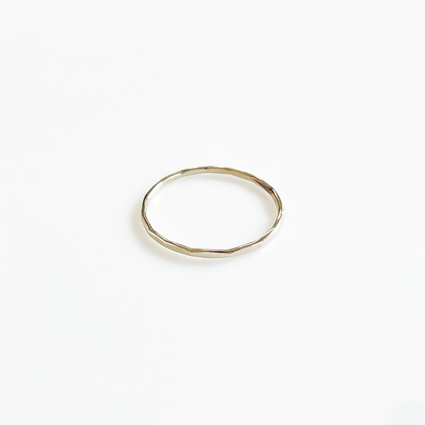 MELISSA JOY MANNING/14K white gold solid ring size03 (日本サイズ約05号）