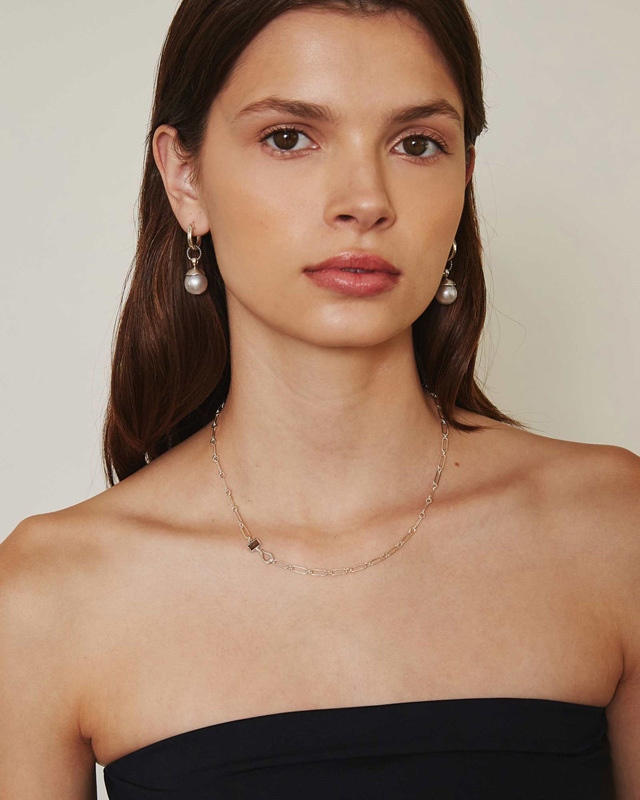 CHAN LUU通販｜LABRADORITE ODYSSEY PAPERCLIP NECKLACE