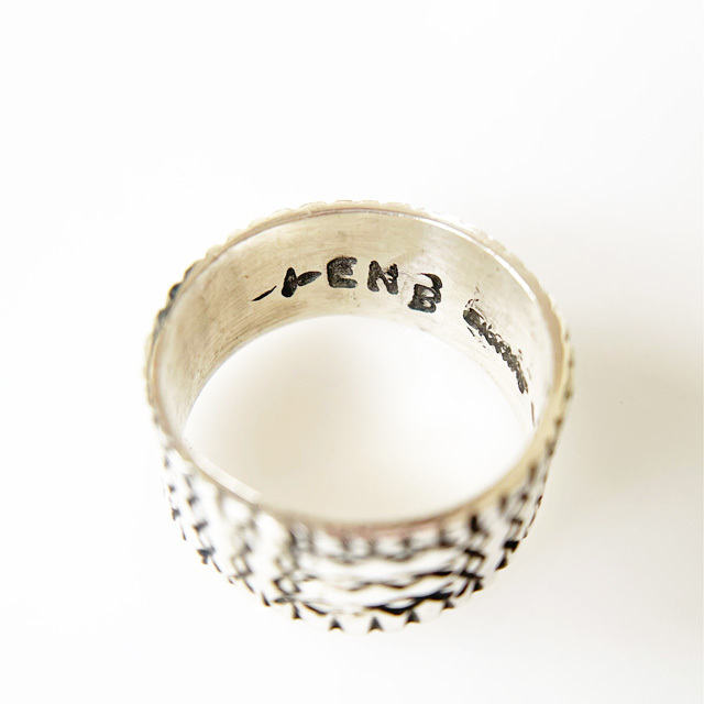 ERICKA NICOLAS BEGAY通販｜Navajo Band Ring SVRG FL #09