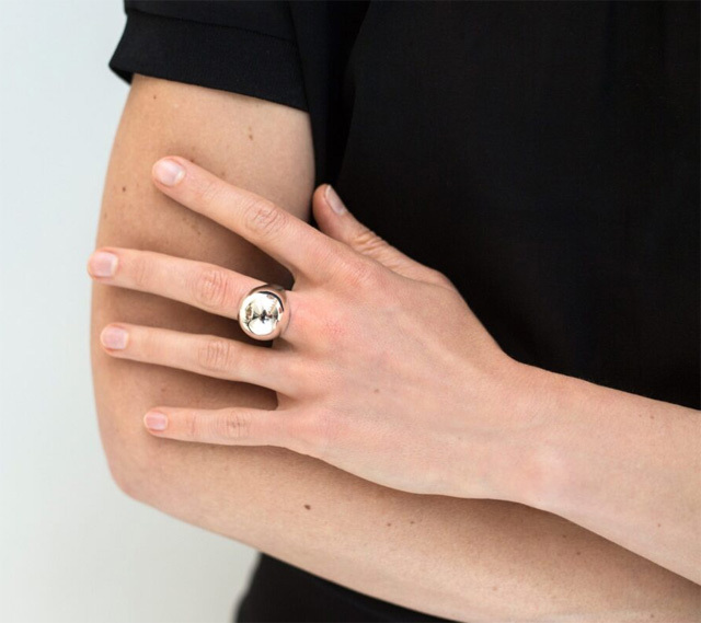 Saskia Diez通販｜SPHERE RING BIG in Silver