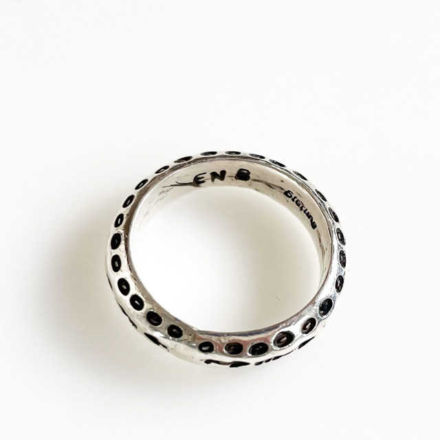 ERICKA NICOLAS BEGAY通販｜Navajo Stamp Ring SVRG HM 3DST #16