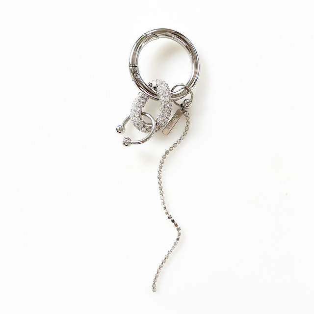 ★先行予約で10％OFF★(9月前半発送スタート予定) 【JUSTINE CLENQUET】DOLLY CRYSTAL KEYCHAIN