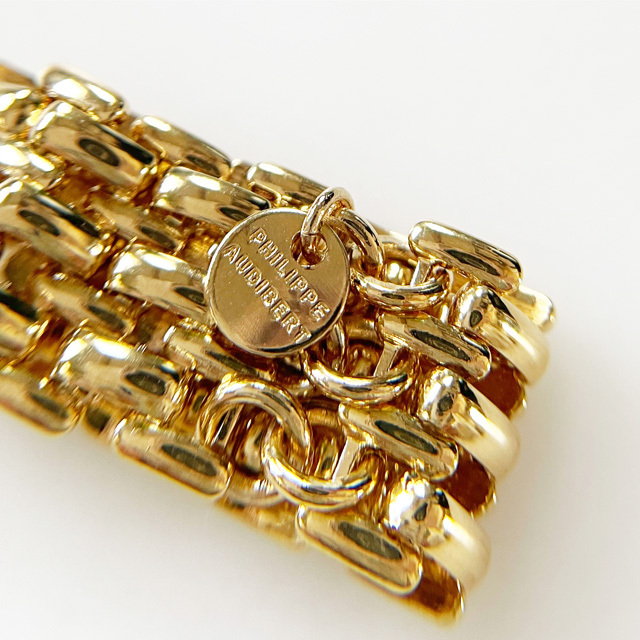 【Philippe Audibert】SIDINER チェーン風 ゴールド リング ♪ PHILIPPE AUDIBERT通販｜Miller chain ring brass 
