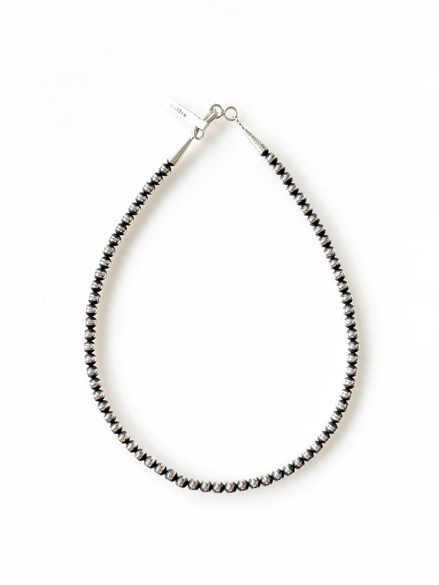 【予約販売/8月22日(金)発売予定】ERICKA NICOLAS BEGAY/Navajo Oxidized Pearl Necklace 5mm 40cm
