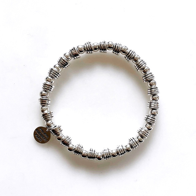 PHILIPPE AUDIBERT/Elvire Bracelet color, pewter silver plated,