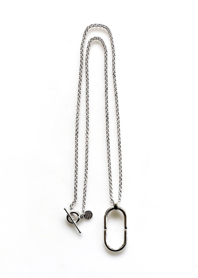 PHILIPPE AUDIBERT/Nemy long necklace chain, brass silver plated,