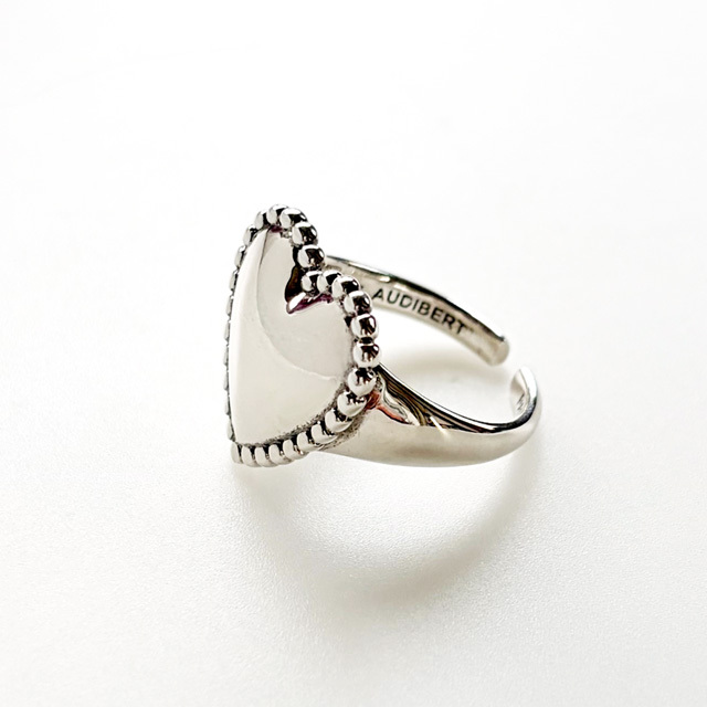 PHILIPPE AUDIBERT/Wanda Perlee ring brass silver plated,