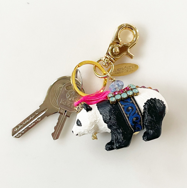 【再入荷】lenora dame/Panda Keychain /パンダ モチーフ バッグチャームキーホルダー