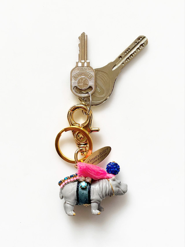 【再入荷】lenora dame/Hippo Keychain /かば モチーフ バッグチャームキーホルダー