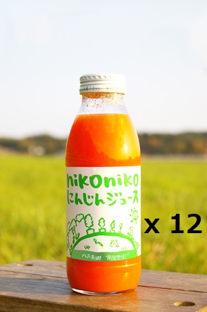 南風農園 nikonikoにんじんジュース (4.2L/350ml×12本) [青森県産] | 自然栽培