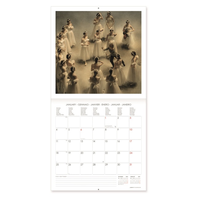 直輸入バレエ カレンダー Mark Olich Wall Calendar