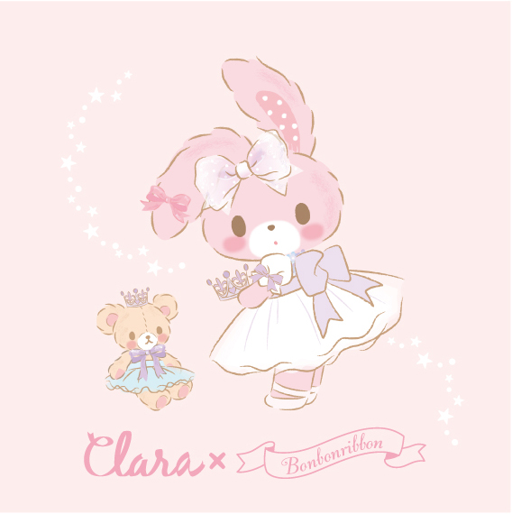 Clara ぼんぼんりぼん コラボtシャツ