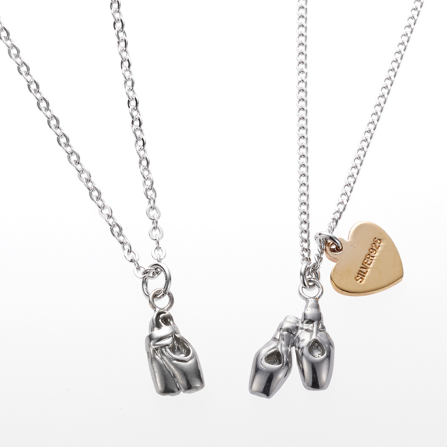 シルバーネックレス プチ・トウシューズ （パールスペンサー）