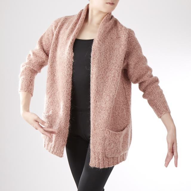 【SALE】danza〈ダンツァ〉 48222-6007 ラメニットカーディガン