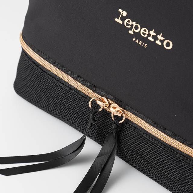 箱付き美品　レペット　Repetto 37 23.5センチ レペット〉B0376NM 二段メッシュポーチ