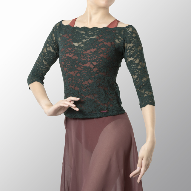 Ai Loves〈アイラヴズ〉 スカラップネックレーストップ | バレエ