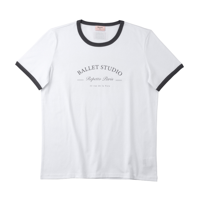 repetto〈レペット〉 S0682 ツートーン バレエスタジオ Tシャツ