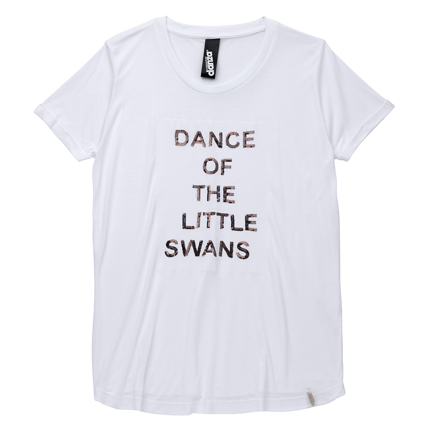 【SALE】danza〈ダンツァ〉 53222-4051 スパンコールロゴTシャツ