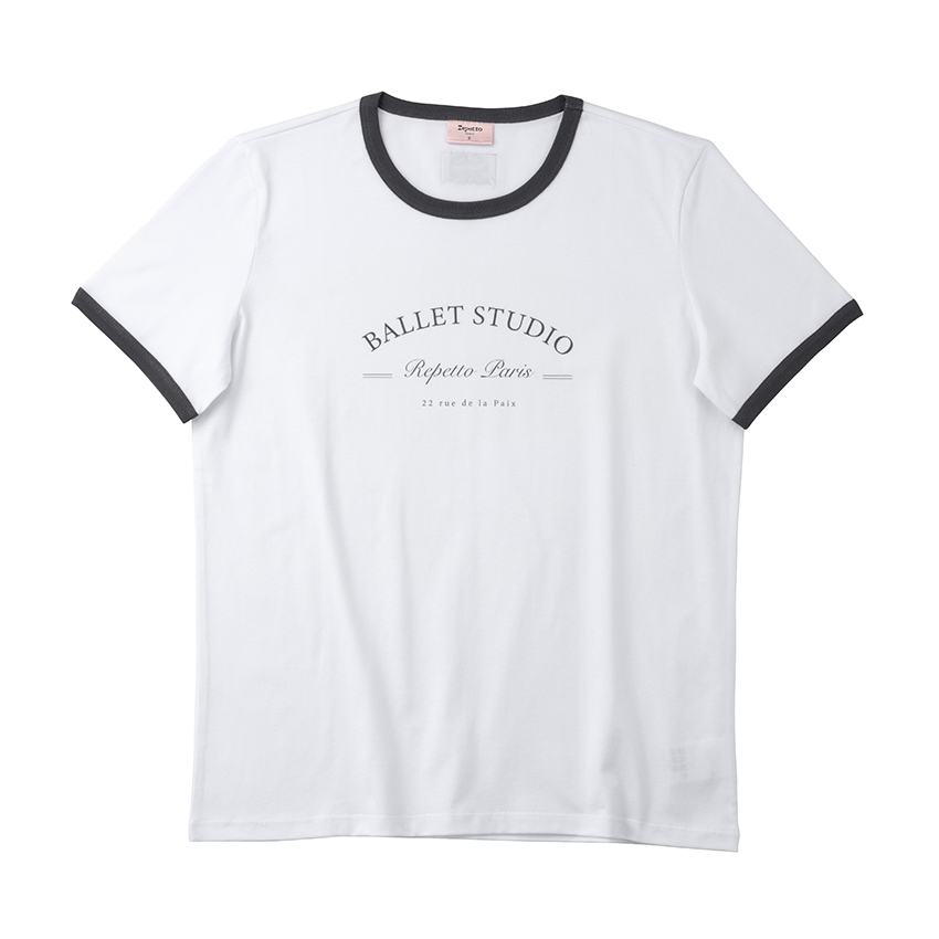 repetto〈レペット〉 S0682 ツートーン バレエスタジオ Tシャツ