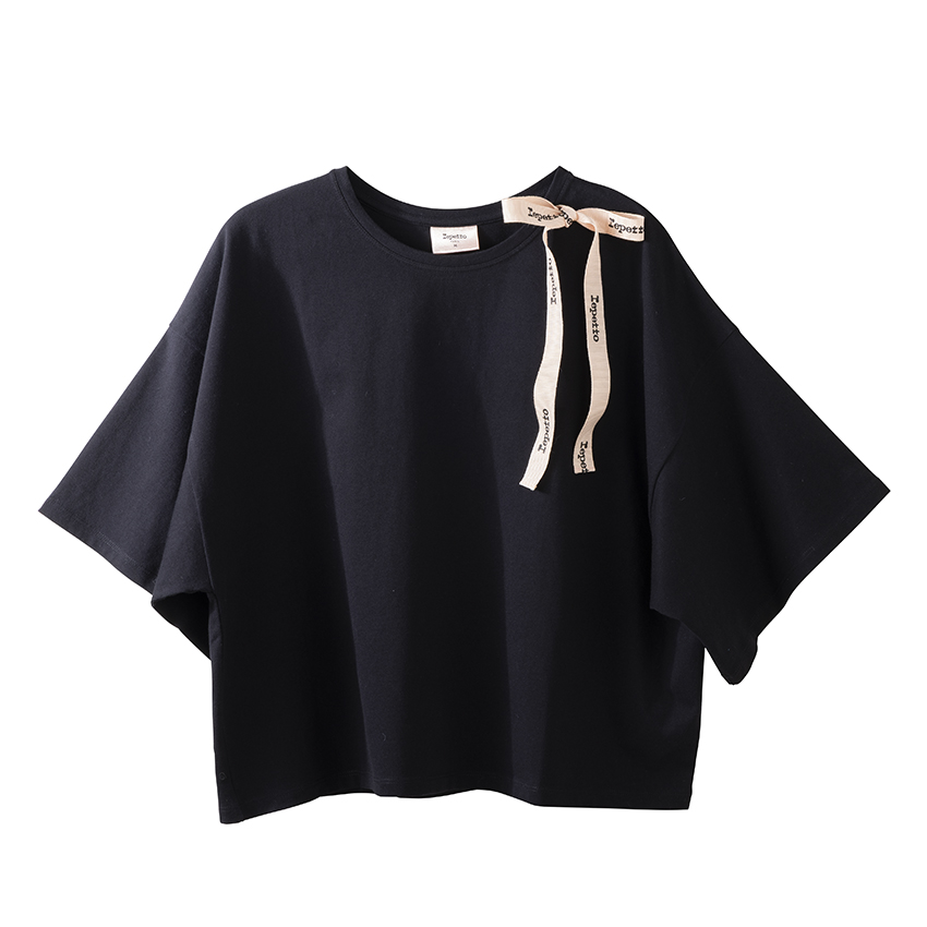 repetto〈レペット〉 S0679 ショルダー ボウTシャツ | バレエ・ウェア