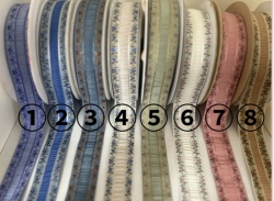 中幅の優しい色味の小花リボン【メール便可】