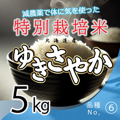 (6)令和7年産米 減農薬栽培 ゆきさやか5kg