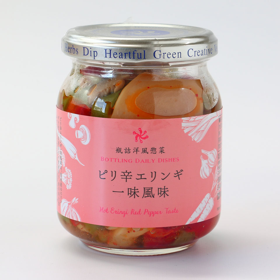ピリ辛エリンギ一味風味（瓶）