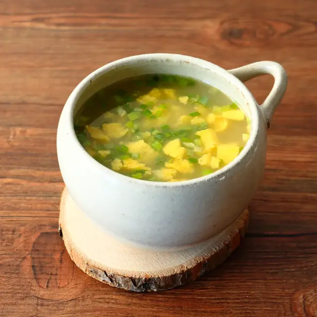 たっぷりねぎの鶏だし生姜スープ