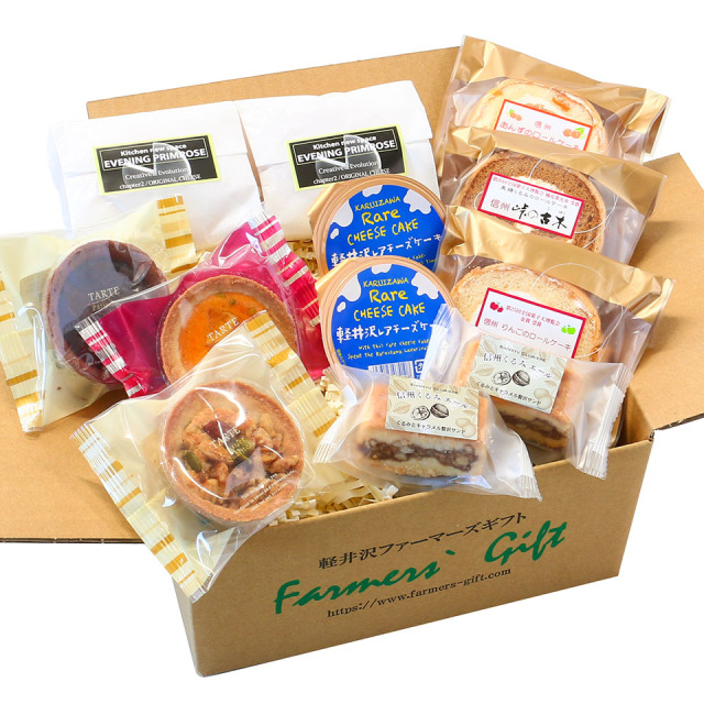 信州ロールケーキ3個セット クリアケース入｜軽井沢ファーマーズギフト
