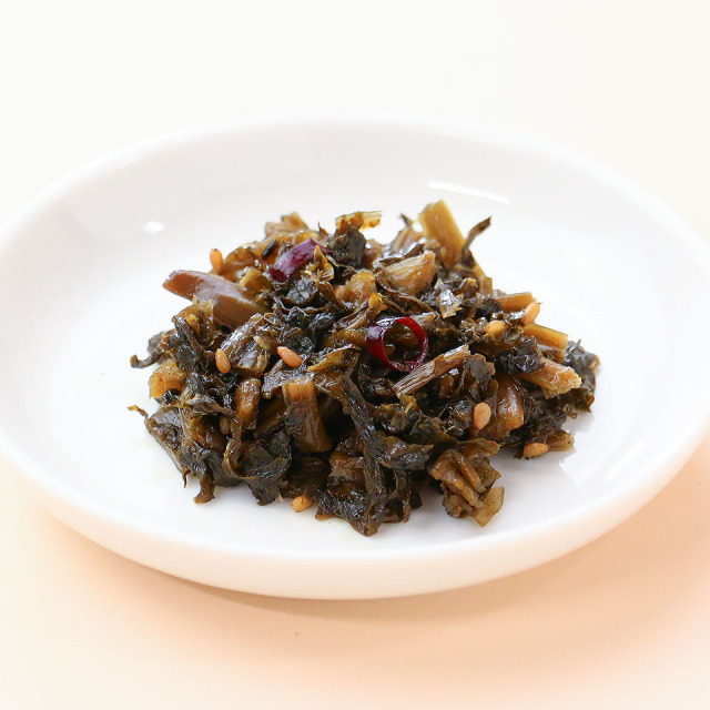 野沢菜油炒め