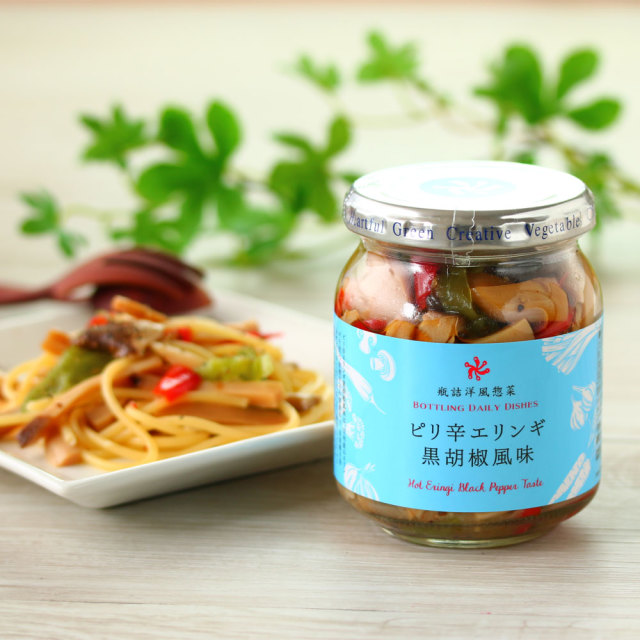 ピリ辛エリンギ黒胡椒味