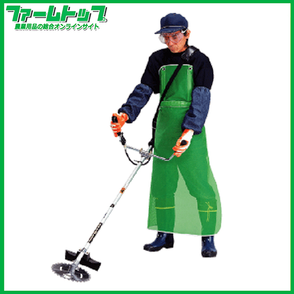 川西工業　草刈り用　メッシュスパット前掛　4475　日本製