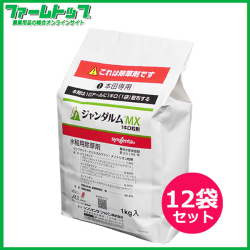 【水稲用除草剤】ジャンダルムMX1キロ粒剤　1ｋｇ×12袋セット