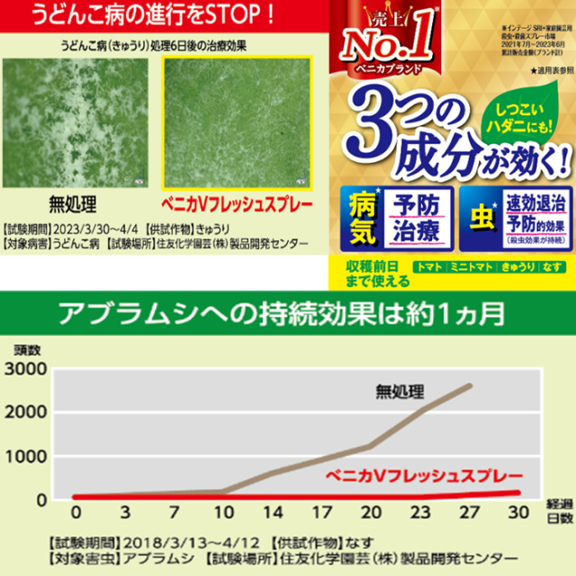 園芸用殺虫・殺菌剤 ベニカVフレッシュスプレー 1000ml