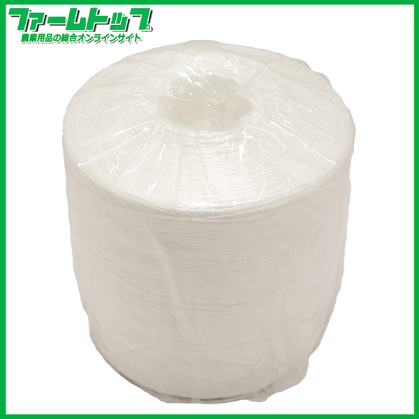 岡本化成　農業用　誘引紐　2000m巻　無芯巻　白　ハイワイヤー栽培用誘引フック用誘引紐　トマト・ナス・パプリカなど　さまざまな作物の誘引に　BOBIN ASSYニフコフックセットの替え紐