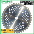 ライトカットチップソー替刃　255ｘ40Ｐｘ30枚セット　草刈り機　草刈り刃　1枚あたり430円