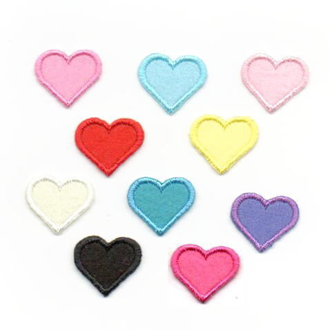 ハートのフェルトワッペン【SS/S/M/L/2L】